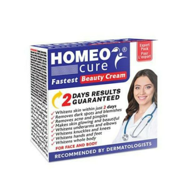 Homeo Cure Whitening Beauty Cream Highly Concentrated Skincare Cream 30g