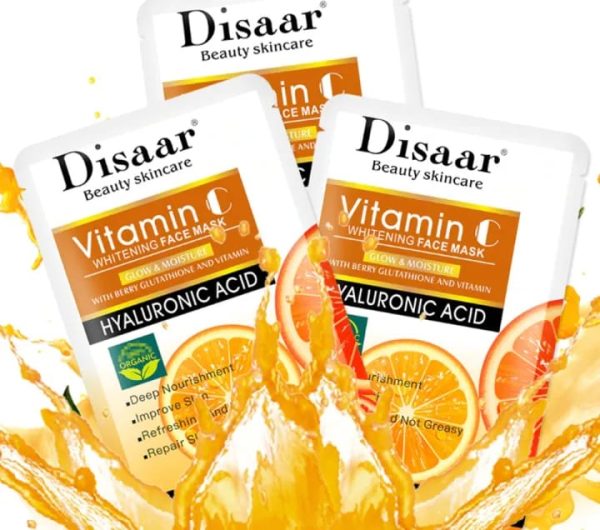 Pack Of 10 Disaar Whitening Vitamin C Moisturizing Facial Mask 25ml